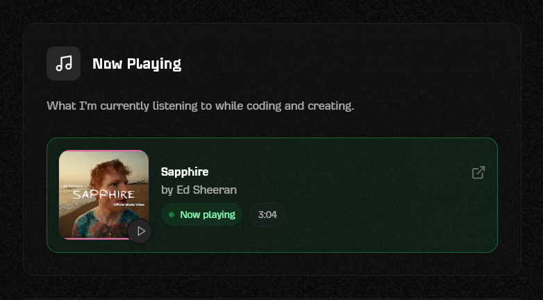 Why I Added a Now Playing Feature to My Portfolio